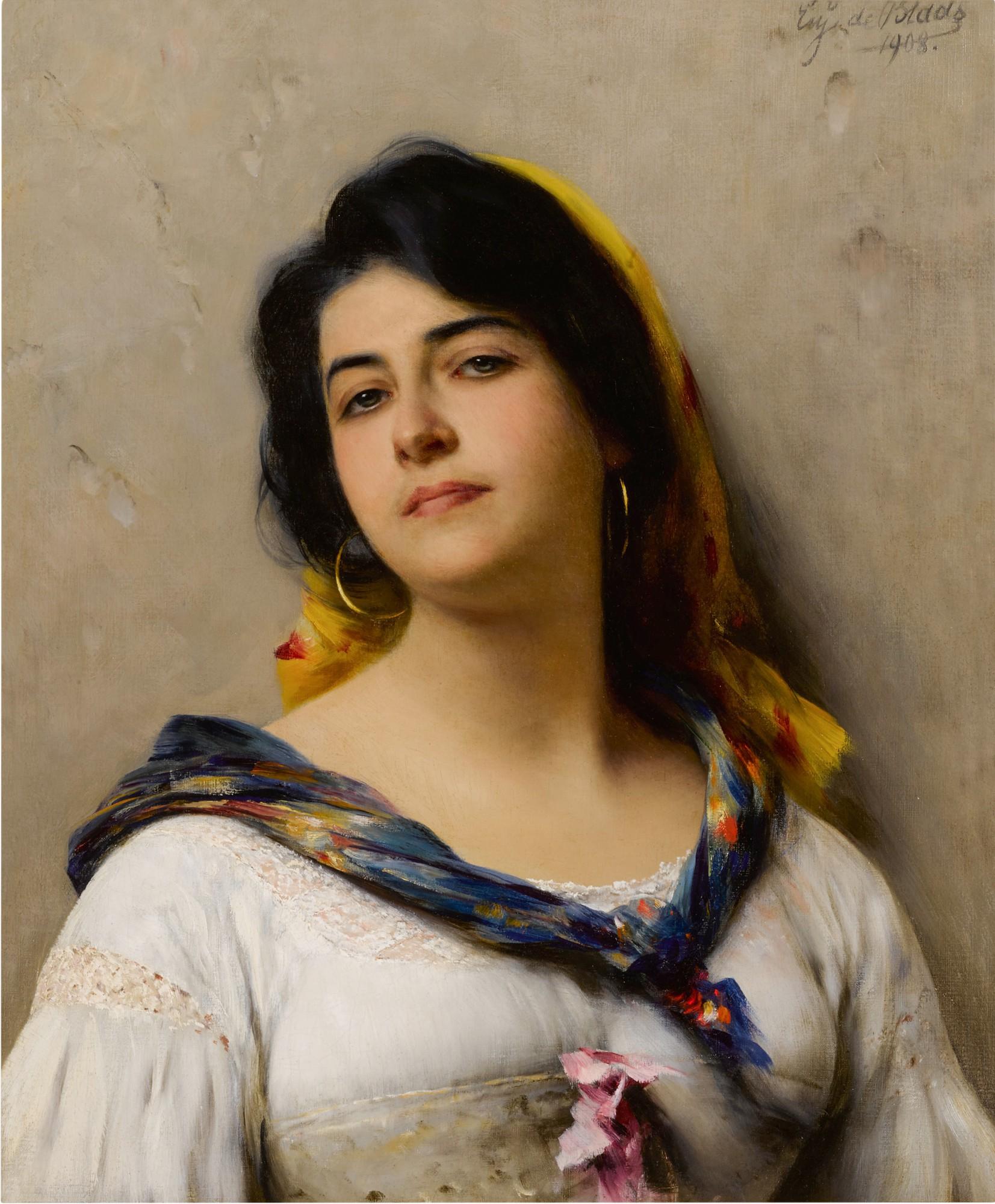 Eugen von Blaas - A Young Beauty
