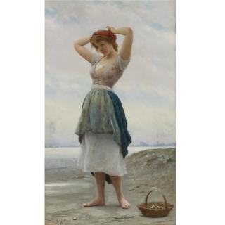 Eugen von Blaas - Austrian On The Beach
