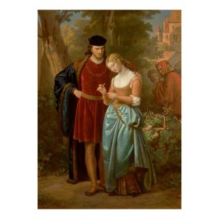 Eugen Von Blaas - Faust And Marguerite In The Garden