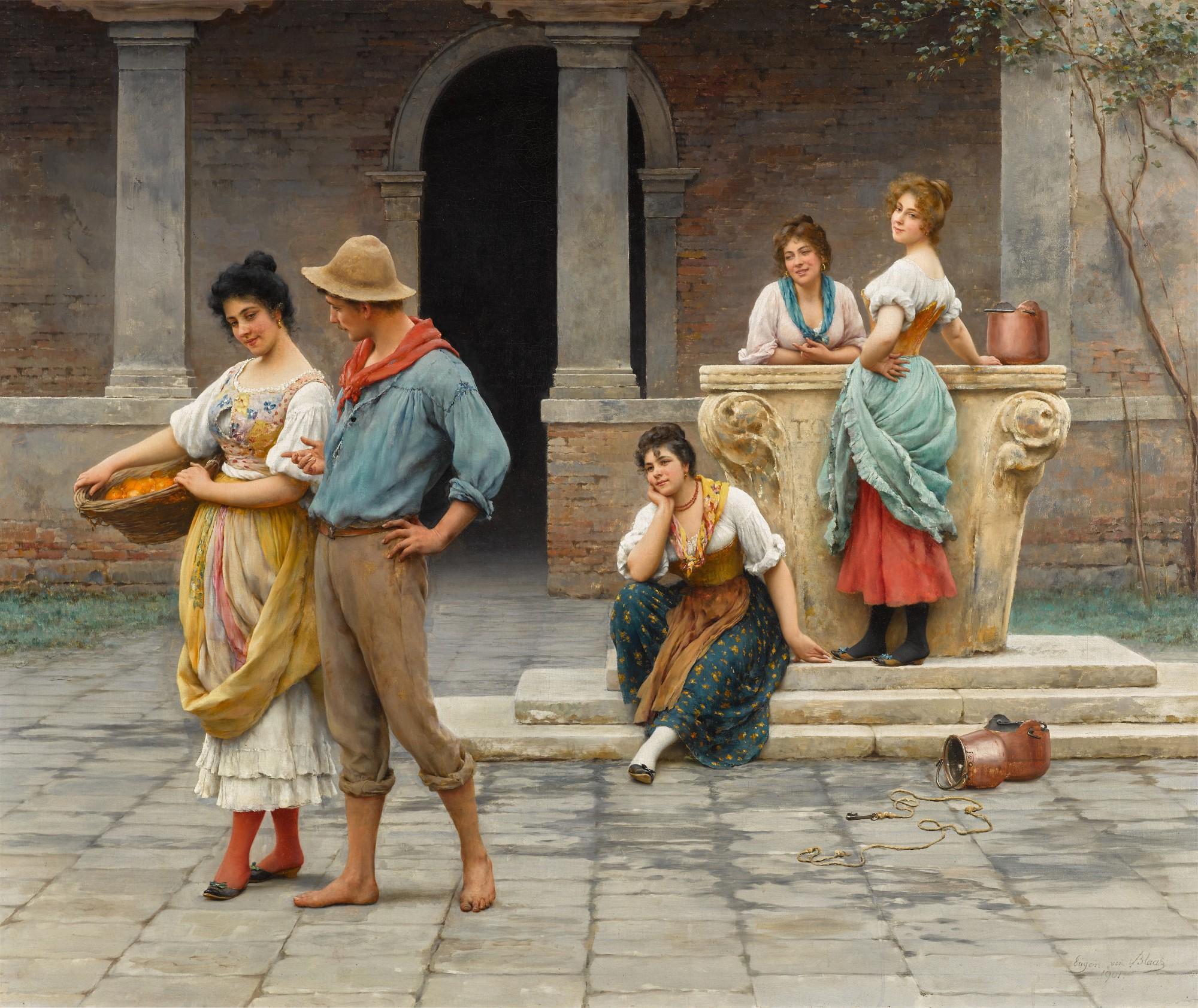 Eugen von Blaas - No Love Without Envy