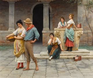 Eugen von Blaas - No Love Without Envy