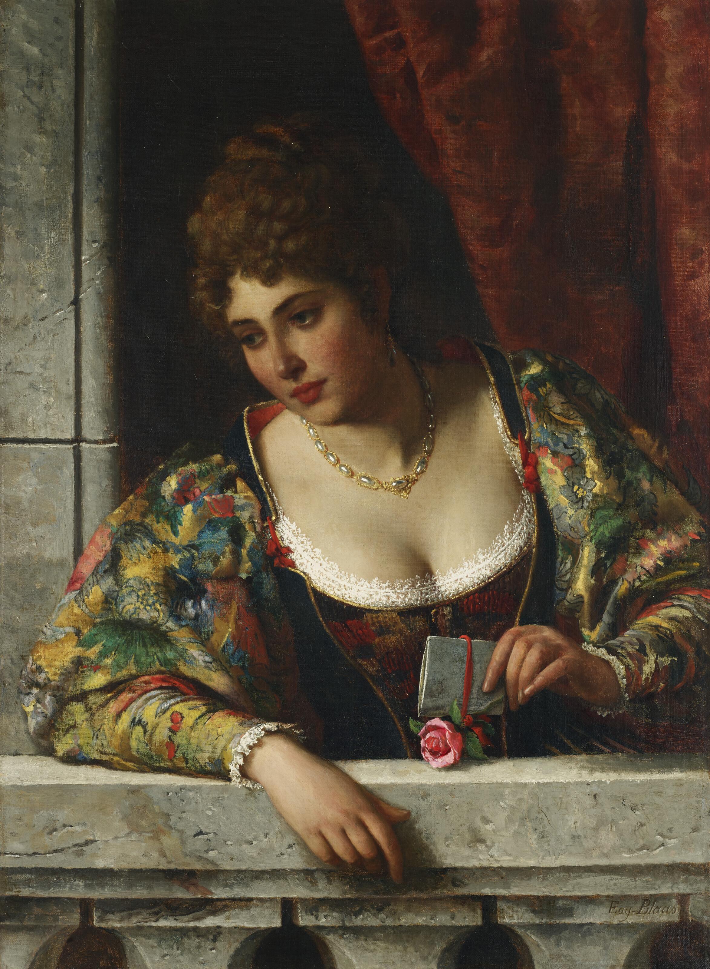 Eugen Von Blaas - The Love Letter