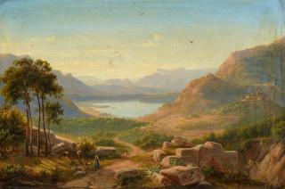 Eugen von Guérard - Italienische Landschaft