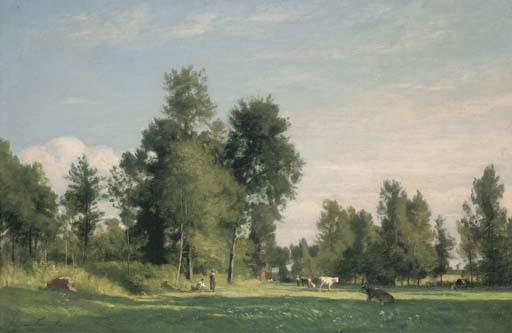 Eugene-Antoine-Samuel Lavieille - La Prairie de Champgueffier