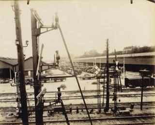 Eugène Atget - Porte De Bercy, Bd Poniatowski, Gare Du Plm, 1913Albumen Print. On The Reverse, Titled And Numbered In Pencil By The Photographer.