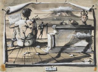 Eugene Berman - Figures in a Landscape