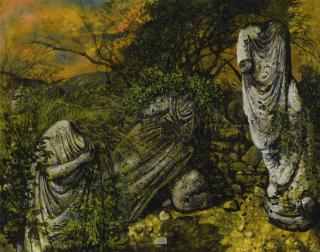 Eugene Berman - The Decapitated Muses Iii