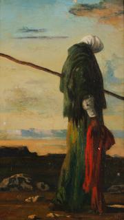 Eugene Berman - Vieille femme en vert