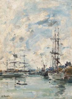 Eugène Boudin - Bassin de Deauville