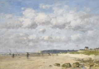 Eugène Boudin - Bénerville. La plage