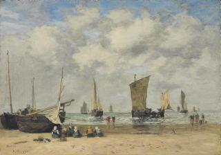 Eugène Boudin - Berck. La plage