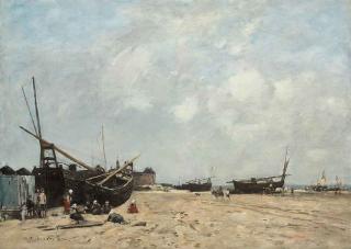 Eugène Boudin - Berck, scène de plage