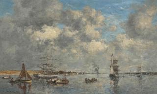 Eugène Boudin - Camaret. L\'Estuaire