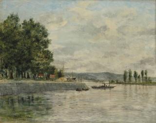 Eugène Boudin - Caudebec-en-Caux, Bords de Seine