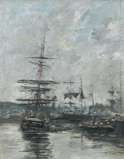 Eugène Boudin - Deauville. Entrée Du Bassin