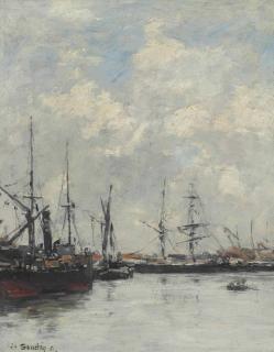 Eugene Boudin - Deauville, Le bassin
