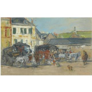 Eugène Boudin - Départ Des Diligences