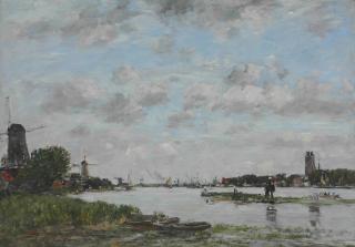 Eugene Boudin - Dordrecht, la meuse