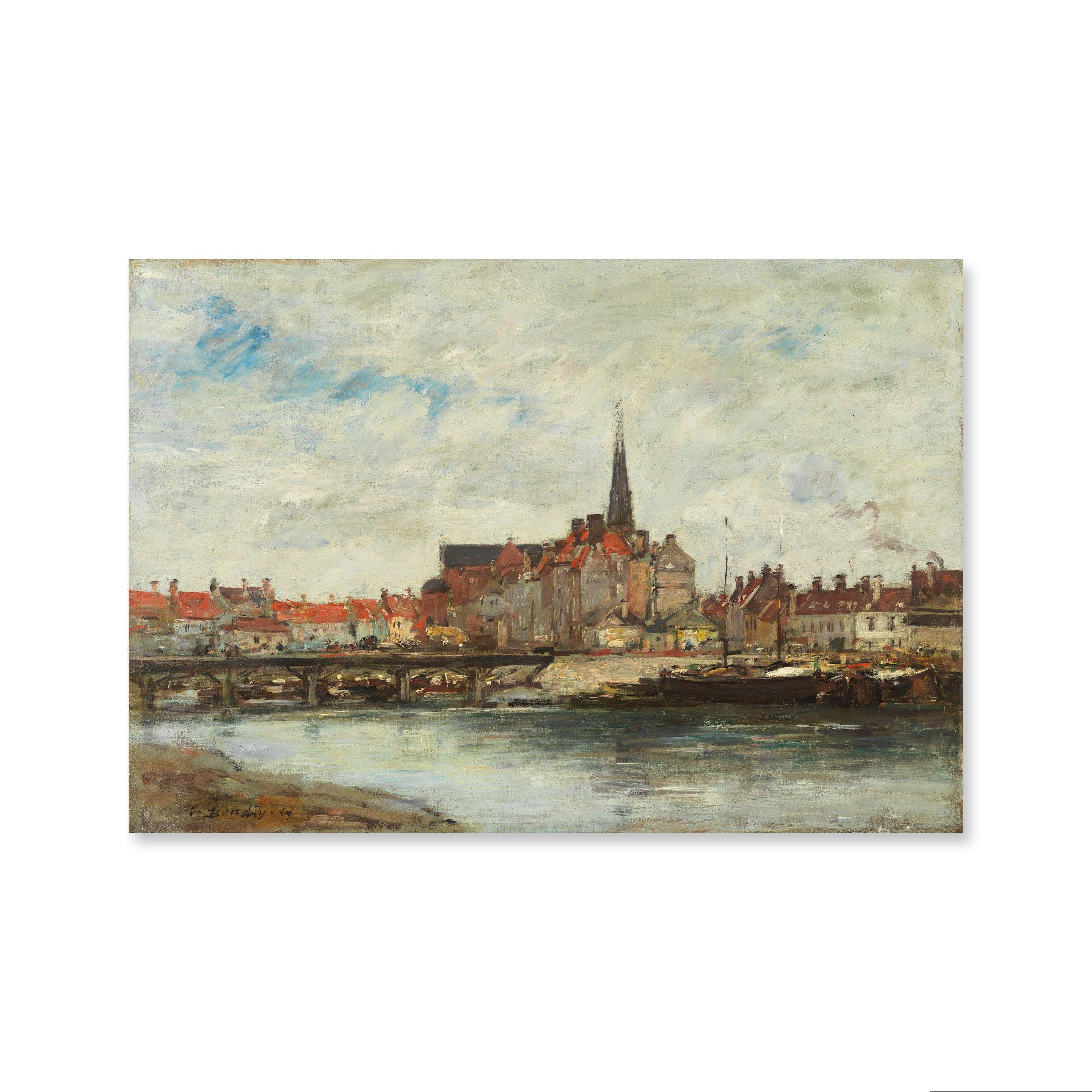 Eugène Boudin - Dunkerque, La ville et la Cathédrale