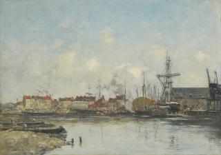 Eugène Boudin - Dunkerque, le vieux bassin