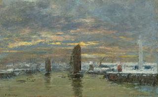 Eugène Boudin - Dunkerque, Lever De Soleil En Hiver