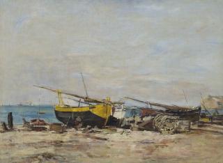 Eugène Boudin - Etretat, marée basse