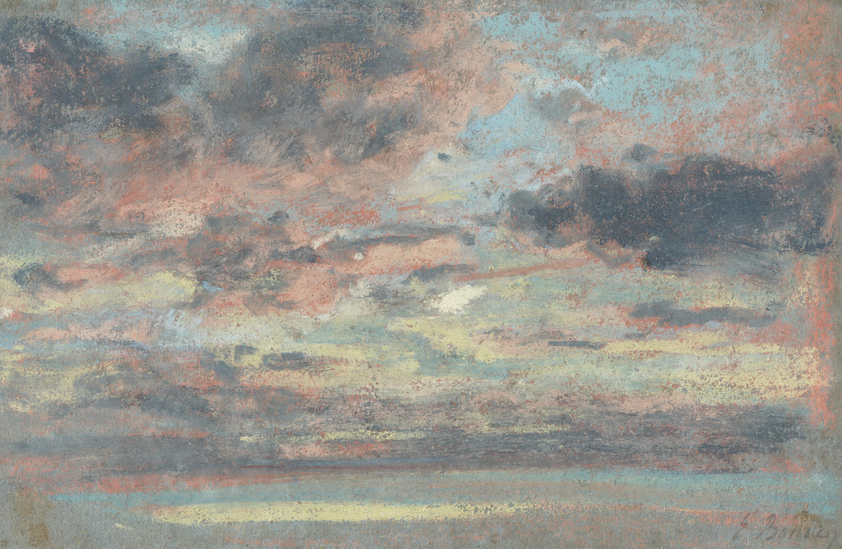 Eugène Boudin - Étude de ciel