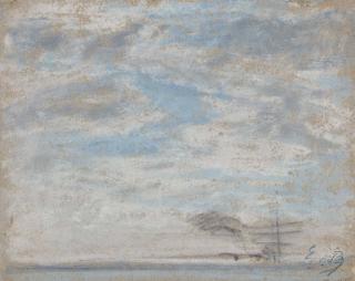 Eugène Boudin - Étude de ciel