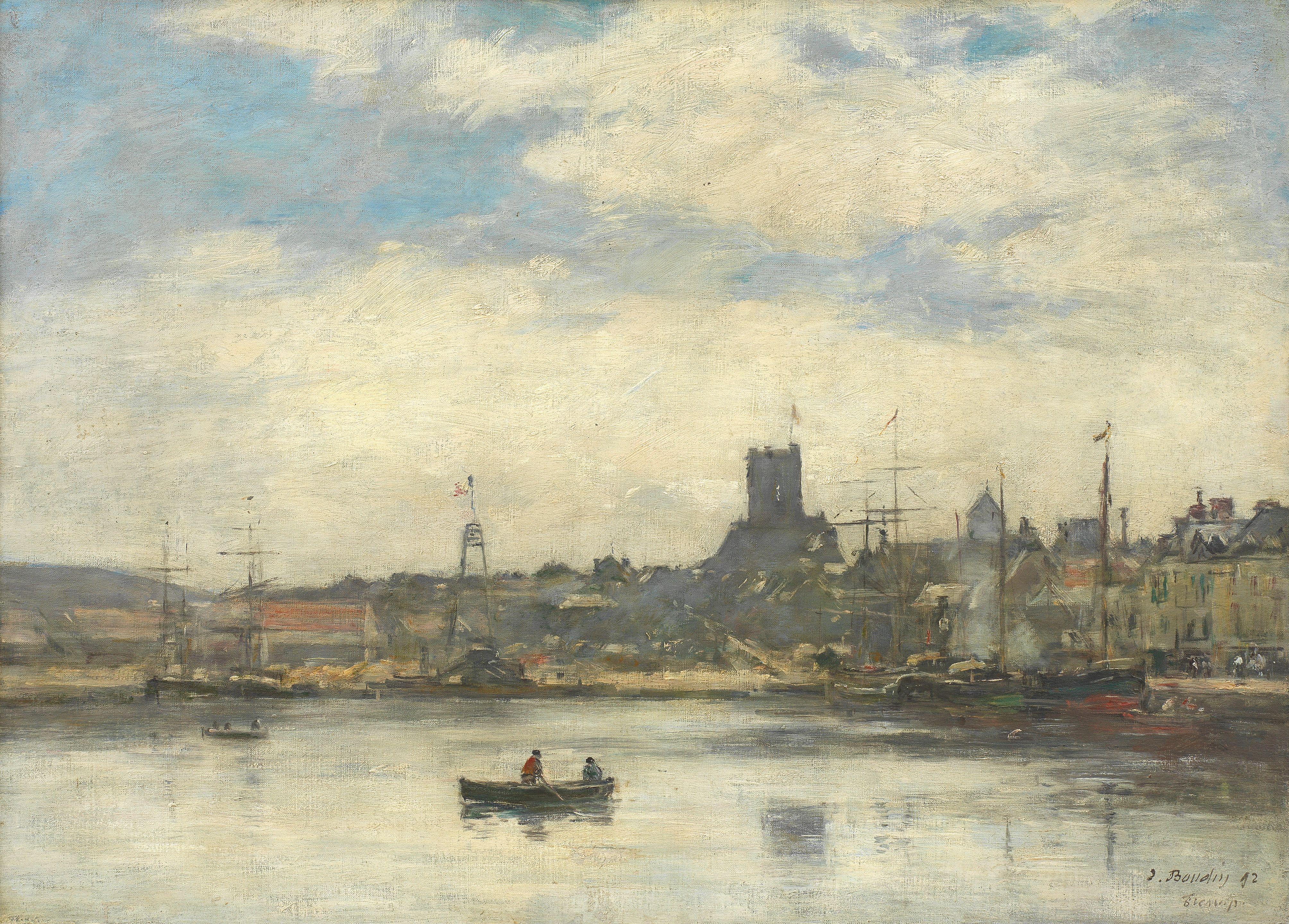 Eugène Boudin - Fécamp. Le port