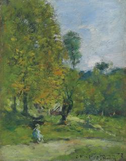 Eugène Boudin - Jardin à Fervaques