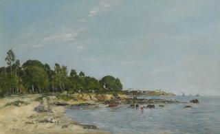 Eugène Boudin - Juan Les Pins, La Baie Et Le Rivage