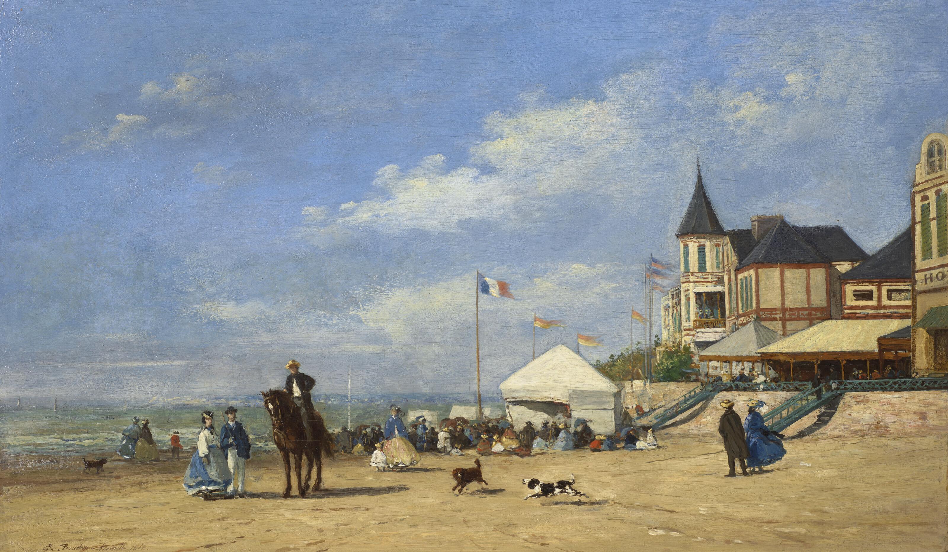 Eugène Boudin - La plage de Trouville