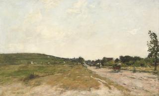 Eugène Boudin - La route de Villers-sur-Mer