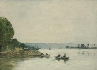 Eugène Boudin - La Seine à Caudebec-en-Caux