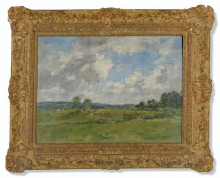 Eugène Boudin - La vallée de la Touques