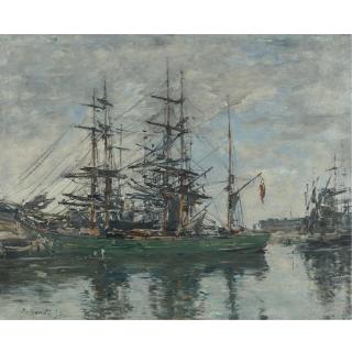 Eugène Boudin - Le Bassin De Deauville