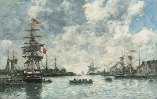 Eugene Boudin - Le Havre, L\'Avant-Port