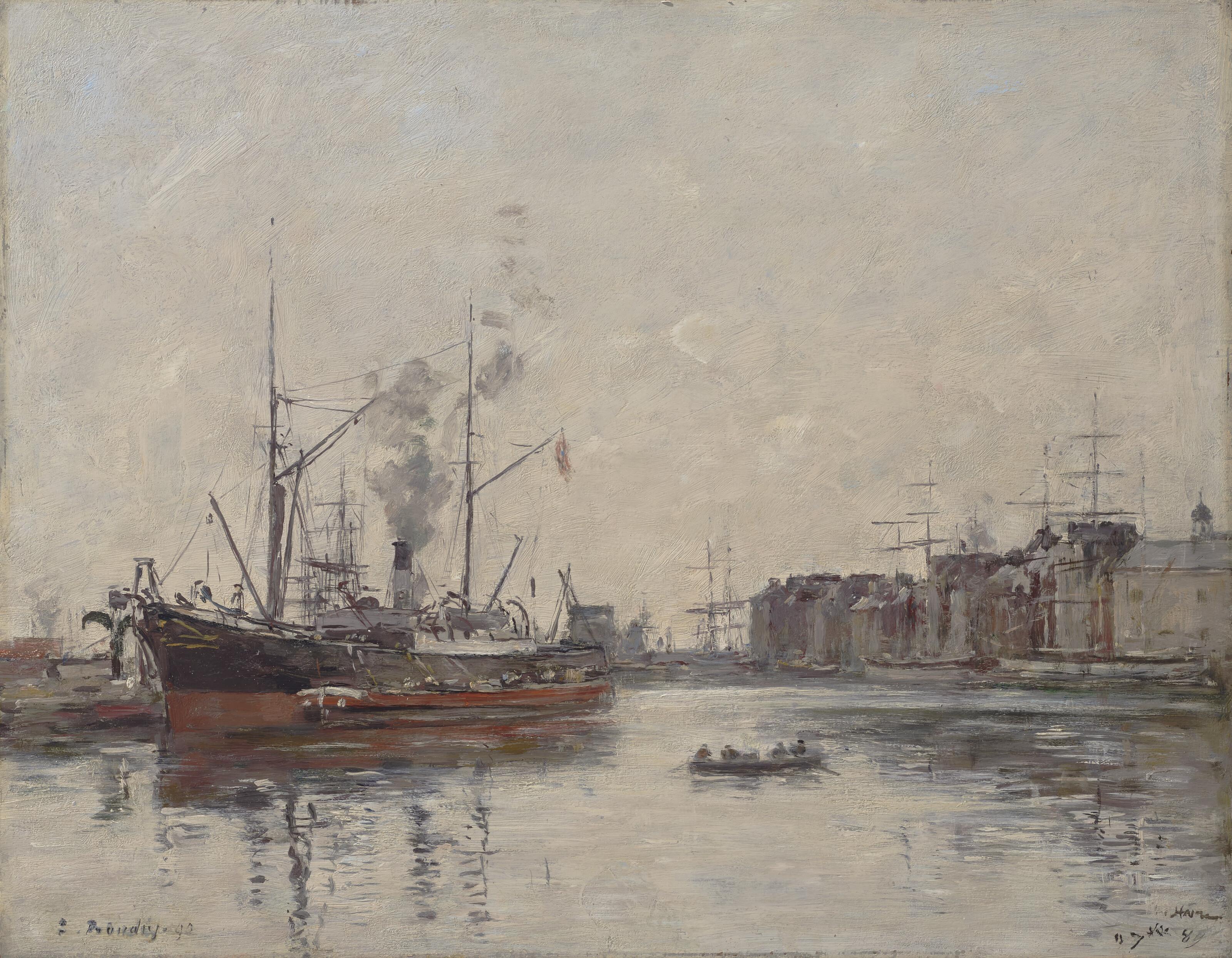 Eugene Boudin - Le Havre, Le Bassin de la Barre