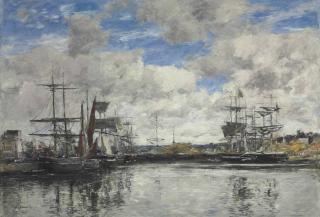 Eugene Boudin - Le Havre, le port Saint-Jacques