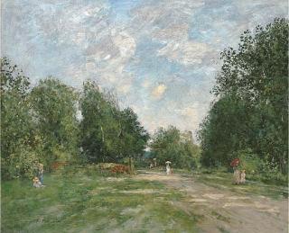 Eugène Boudin - Le Parc Cordier à Trouville