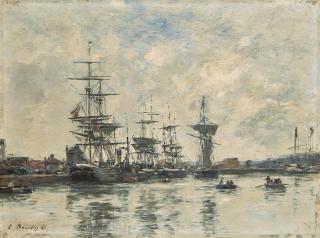 Eugène Boudin - Le Port De Deauville