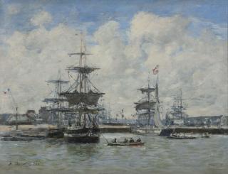 Eugène Boudin - Le Port de Trouville