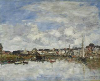 Eugene Boudin - Le port de Trouville