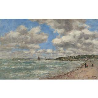 Eugène Boudin - Le Rivage De Deauville