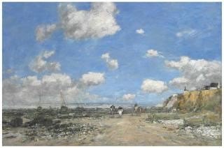 Eugène Boudin - Le rivage de Villerville