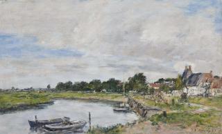 Eugène Boudin - Le Vieux Port De Touques