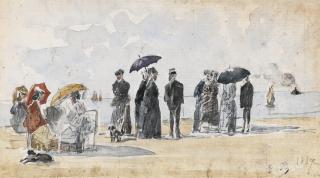 Eugène Boudin - Les Crinolines