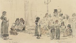 Eugene Boudin - L\'Hôpital Camfrout