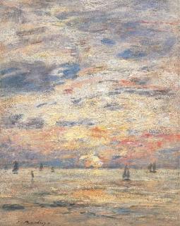 Eugene Boudin - Marée basse. Rivage