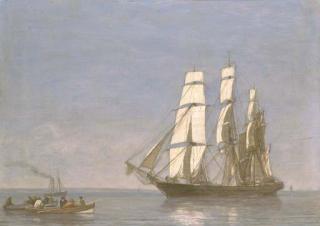 Eugene Boudin - Marine, Voiliers En Mer